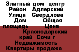 Элитный дом, центр. › Район ­ Адлерский › Улица ­ Свердлова › Дом ­ 55 › Общая площадь ­ 31 › Цена ­ 5 000 000 - Краснодарский край, Сочи г. Недвижимость » Квартиры продажа   . Краснодарский край,Сочи г.